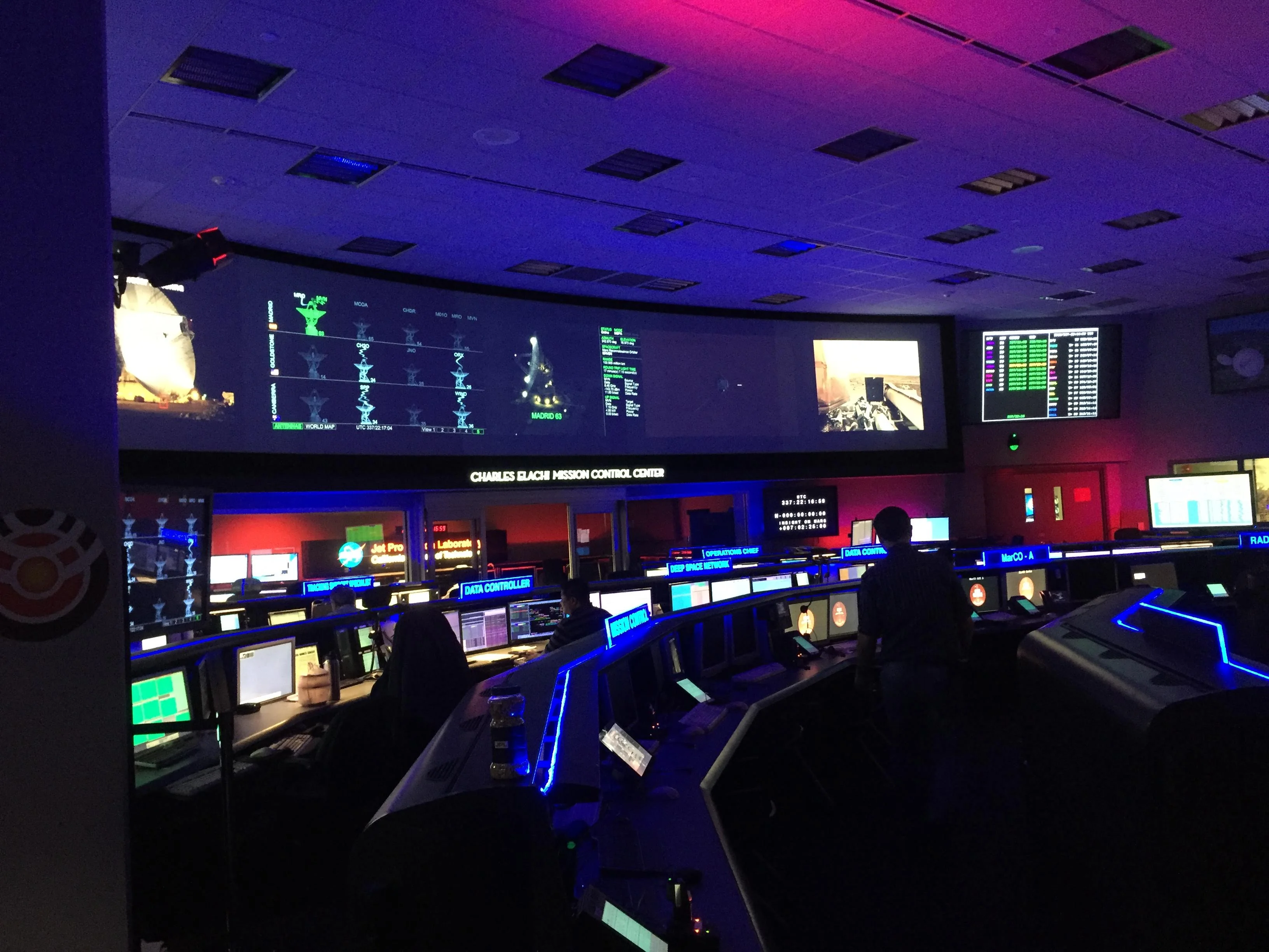 Operations floor — large-format shared display context